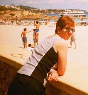 Jackie at the sea